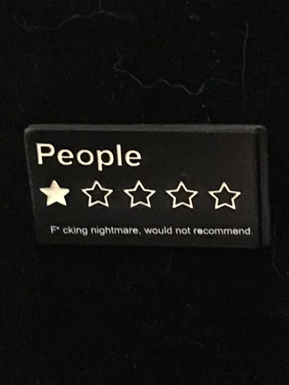 NWOT People: 1 out of 5 stars pin (pins: 1/$12, 2/$20)